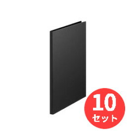 【10冊セット】キングジム(KING JIM) レザフェスU クリアーファイル 1931LUK A4 20P クロ 【まとめ買い】