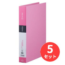 【5冊セット】キングジム(KING JIM) シンプリーズ リングファイル 642SP A4タテ型 内径30mm ピンク 【まとめ買い】