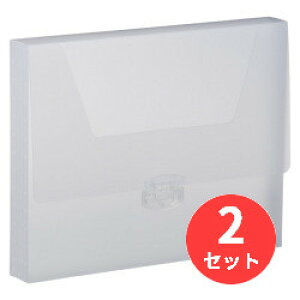 【2個セット】キングジム(KING JIM) シンプリーズ キャリングケース(透明)284TSP A4 収納幅40mm 透明 【まとめ買い】