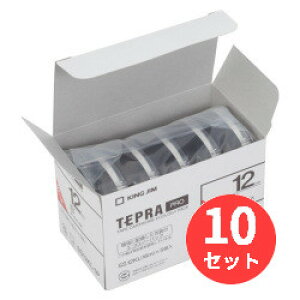 �y10���Z�b�g�z�L���O�W��(KING JIM) PRO�e�[�v�G�R�p�b�N�����O �����x�� SS12KL-5P 12mm�� �� �y�܂Ƃߔ����z