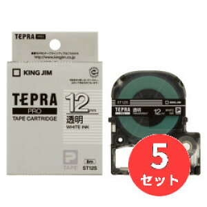 �y5�Z�b�g�z�L���O�W��(KING JIM) PRO�e�[�v�J�[�g���b�W �������x�� ST12S 12mm�� ����/������ �y�܂Ƃߔ����z