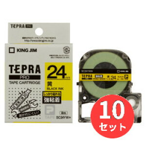 �y10�Z�b�g�z�L���O�W��(KING JIM) PRO�e�[�v�J�[�g���b�W ���S�����x�� SC24YW 24mm�� ��/������ �y�܂Ƃߔ����z