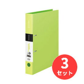 【3冊セット】キングジム(KING JIM) シンプリーズ Dリングファイル 652SP A4タテ型 とじ厚32mm 黄緑 【まとめ買い】