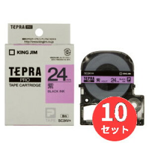 �y10�Z�b�g�z�L���O�W��(KING JIM) PRO�e�[�v�J�[�g���b�W �J���[���x��(�p�X�e��) SC24V 24mm�� ��/������ �y�܂Ƃߔ����z