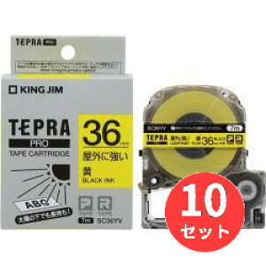 �y10�Z�b�g�z�L���O�W��(KING JIM) PRO�e�[�v�J�[�g���b�W ���O�ɋ������x�� SC36YV ��/������ 36mm�� �y�܂Ƃߔ����z