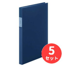 【5冊セット】キングジム(KING JIM) フェイバリッツ クリアーファイル(透明)40ポケット FV166TW A4タテ型 青 【まとめ買い】