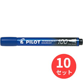 【10本セット】パイロット(Pilot) パーマネントマーカー100 MPM-10F-L【まとめ買い】