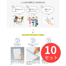 【10冊セット】コクヨ キャンパスソフトリングドット罫40枚B5青 ス-S111BT-B【まとめ買い】