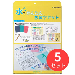 【5セット】呉竹 水でかんたんお習字セット (KN37-50)【まとめ買い】