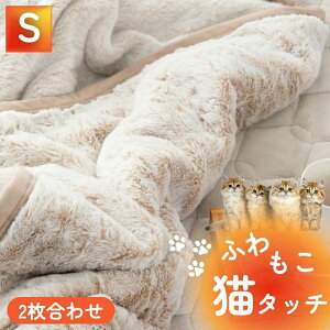 【まとめ買いがお得!最大20%OFF CP】2枚合わせ毛布 毛布 シングル 厚手 ブランケット 2枚合わせ 猫 タッチ もふもふ 140×200cm ベージュ 暖かい 冬用 肌掛け ふわふわ 冬 あったか なめらか 柔