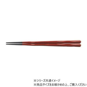 PBT 22.5cm六角一刀彫箸 朱塗 90031380