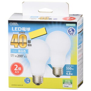 OHM LEDd E26 40` Lz F 2 LDA5N-G AG53 2P
