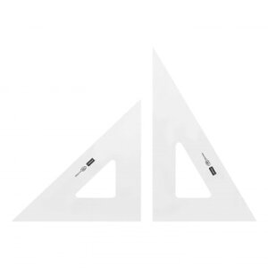 三角定規 30cm×2mm 目盛りなし 1-809-3020