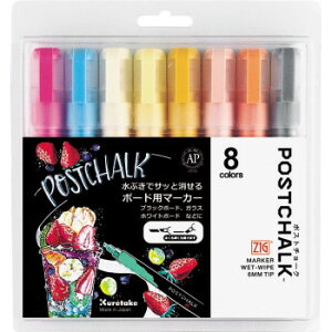 ���| ZIG POSTCHALK MARKER WET-WIPE 6MM TIP NATURAL�E8V POST-500A/8VC