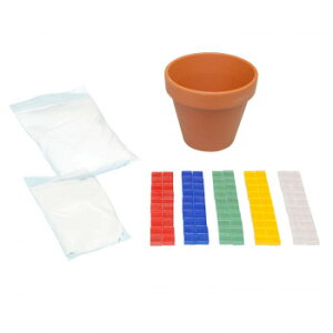 モザイクタイルで植木鉢 手づくりキット ガラスタイル 2セット