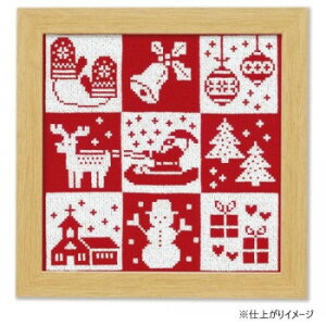 オリムパス クリスマス クロスステッチししゅうキット クリスマス X-102・レッド