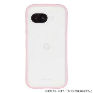 GooglePixel9a��p�w�ʌ^�P�[�X Chrome-CLEAR Pink Gray GP9a-CHC06