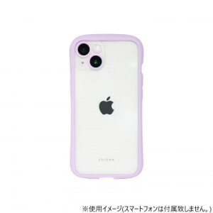 iPhone14/13���p�w�ʌ^�P�[�X Chrome-CLEAR Lavender iP22-61-CHC04
