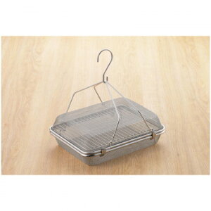 暮らし良い道具 ステンレス角型干しかご2段 YJ3860