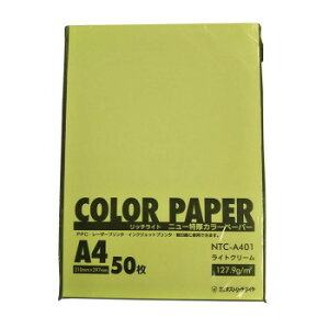 �I�X�g���b�`�_�C�� ���b�`���C�g �j���[�����J���[�y�[�p�[ A4 ���C�g�N���[�� 50���p�b�N�� NTC-A401