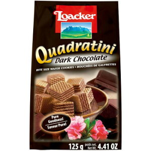 ロアカー クワドラティーニ ウエハース ダークチョコレート 125g 12セット