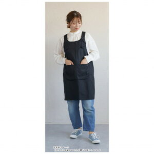 PAGE ONE ページワン チノ無地 H型ワークエプロン 07 BLACK GAP9930