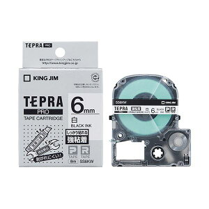 (�܂Ƃ�) KING JIM(�L���O�W��) �e�v��PRO�e�[�v���S�� 6mm �� KJ-SS6KW �y×3�Z�b�g�z