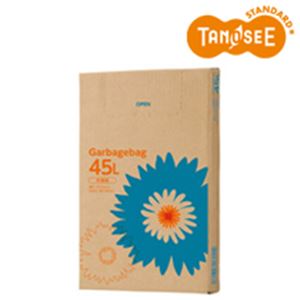 TANOSEE ゴミ袋 半透明 45L 110枚BOX