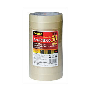 �y10����×5�Z�b�g�z 3M Scotch �X�R�b�` �����S���e�[�v18mm×50m 10���� 3M-500-3-18-10PX5