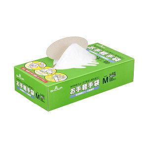 (まとめ)ショーワグローブ No.806お手軽手袋 パウダーフリー M 半透明 NO.806-M 1箱(100枚)【×5セット】