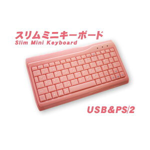 (まとめ)AOTECH スニムミニサイズ日本語ピンクキーボード AOK-78PI【×3セット】