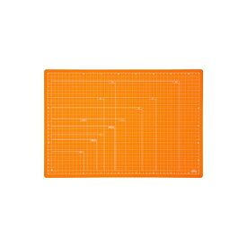 (業務用セット) 折りたたみカッティングマット A3サイズ CTMO-A3-OR オレンジ【×3セット】