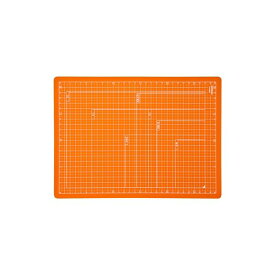 (業務用セット) 折りたたみカッティングマット A4サイズ CTMO-A4-OR オレンジ【×5セット】