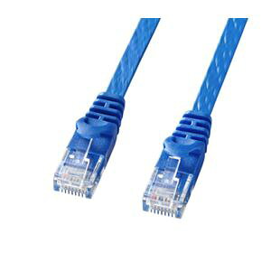 (�܂Ƃ�)�T�����T�v���C �J�e�S��6�t���b�gLAN�P�[�u�� LA-FL6-005BL�y×10�Z�b�g�z