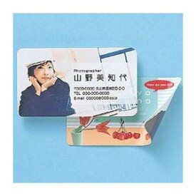 （まとめ）サンワサプライ インクジェットフォト光沢名刺カード・角丸 JP-MCMARUGK【×5セット】