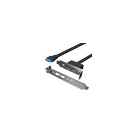 （まとめ）変換名人 USB3.0 PCIブラケット PCIB-USB3／2FL【×5セット】