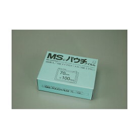 （まとめ） 明光商会 MSパウチフィルム MP15-70100 100枚入 【×2セット】