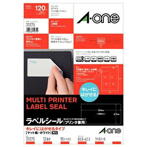 (܂Ƃ) G[ xV[(v^[p) LCɂ͂^Cv }bgEzCg A4 12 83.8×42.3mm lӗ]t p 31275 1(10V[g) y×5Zbgz