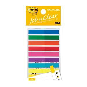 (まとめ) 住友スリーエム ポストイット(R) ジョーブ フィルムスリム見出し 688MSH 混色9色 1個入 【×10セット】
