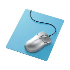 (まとめ) サンワサプライ ずれないマウスパッド ブルー MPD-NS1BL 1枚 【×10セット】
