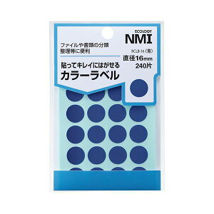 (�܂Ƃ�) NMI �͂�����J���[�ۃ��x�� 16mm�� RCLB-16 1�p�b�N�i240�ЁF24��×10�V�[�g�j �y×50�Z�b�g�z