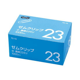 (まとめ) TANOSEE ゼムクリップ 小 23mm シルバー 業務用パック 1箱（1000本） 【×30セット】