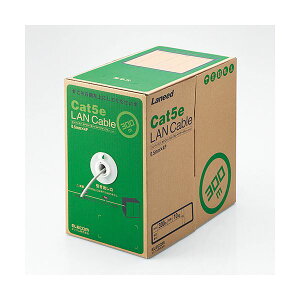 �G���R�� EU RoHS�w�ߏ���LAN�P�[�u��(Cat5e �P��) ���C�g�O���[ 300m LD-CT2/LG300/RS 1�{