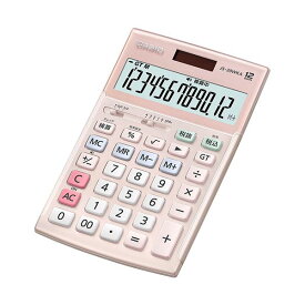 カシオ計算機 CASIO 実務電卓(検算タイプ) ジャストタイプ12桁 ピンク JS-20WKA-PK-N