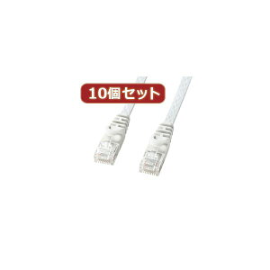 10�Z�b�g�T�����T�v���C �J�e�S��6�t���b�gLAN�P�[�u�� LA-FL6-05WX10