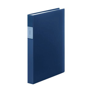 (まとめ) キングジム FAVORITESクリアーファイル(透明) A4タテ 60ポケット 背幅34mm ネイビー FV166-3Tネイ 1冊 【×10セット】