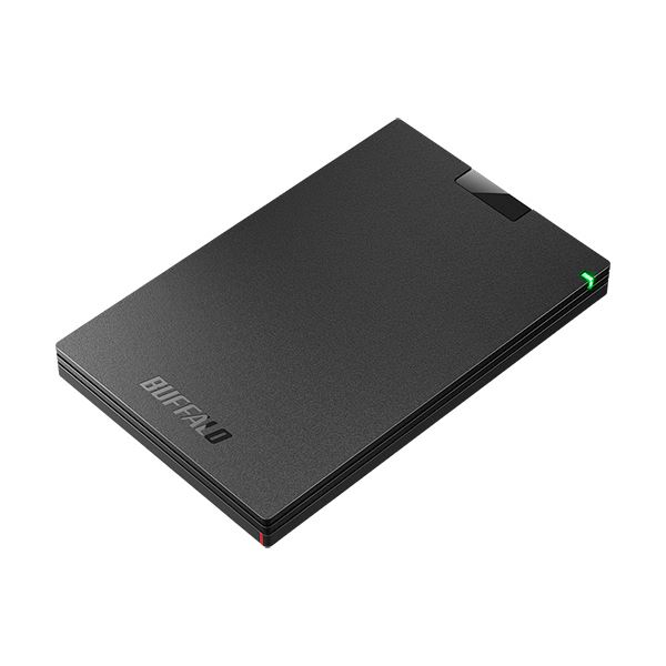 (まとめ）バッファロー MiniStationUSB3.1(Gen.1)対応 ポータブルHDD 500GB ブラック HD-PCG500U3-BA 1台