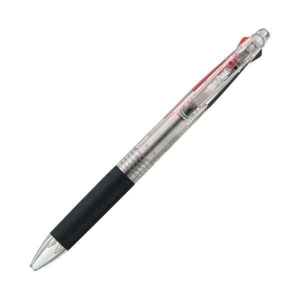 (まとめ) TANOSEE 油性2色ボールペン 0.7mm （軸色 クリア） 1本 【×50セット】：ELMONO（家具 ラグ カーペット）