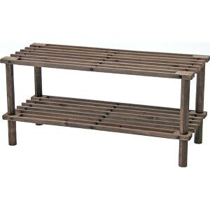 ���ʔ� �V���[�Y�{�b�N�X 2�i ��63cm �u���E���y12�Z�b�g �z�ؐ� ���� �}���`�t���[���V���[�Y���b�N ���� �G���g�����X�y����s�z