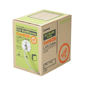 (܂Ƃ߁jGR EU RoHSwߏ pJeS[6Ή LANP[u(bNXEPdl) CgO[ 100m LD-CT6/LG100/RS 1y×3Zbgz